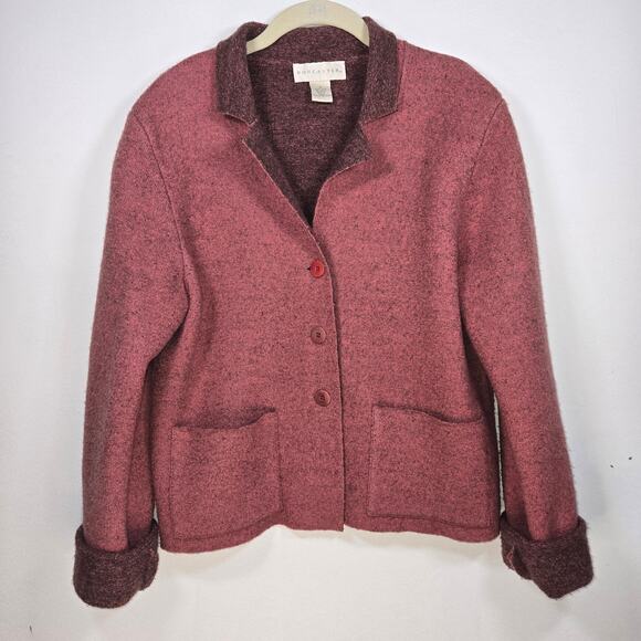 Doncaster Women's Pink Wool Jacket. Size Small - Picture 1 of 7